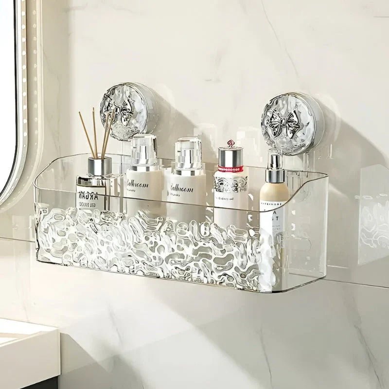 AeroGrip Luxe Bathroom Rack – Elegant No - Drill Storage for a Modern Clutter - Free Space - All Around Casa