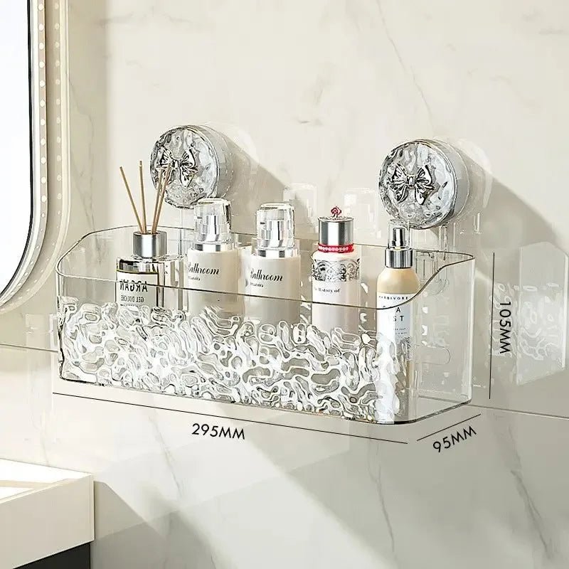 AeroGrip Luxe Bathroom Rack – Elegant No - Drill Storage for a Modern Clutter - Free Space - All Around Casa