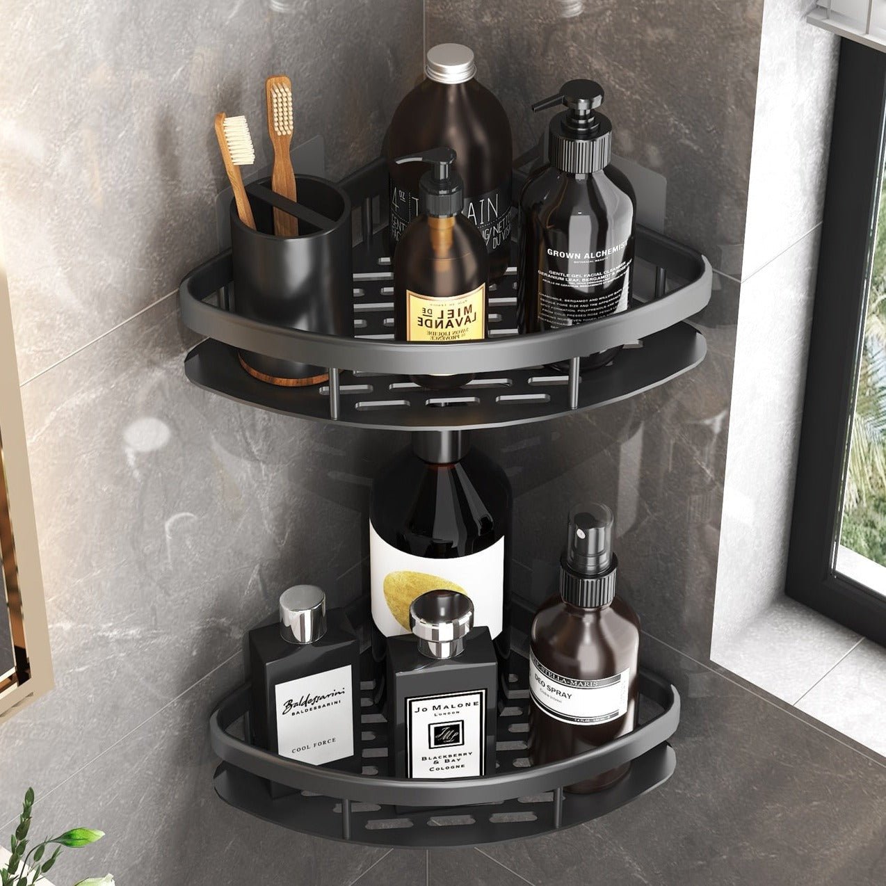 AeroLuxe Floating Wall Shelves – Sleek Space - Saving Display for Modern Interiors - All Around Casa