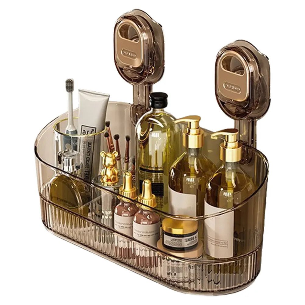 AeroNest Luxe Bathroom Rack – Sleek No - Drill Storage for a Modern Home - All Around Casa