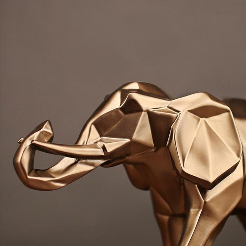 All Around Casa – Bronze Elephant Resin Sculpture - All Around Casa