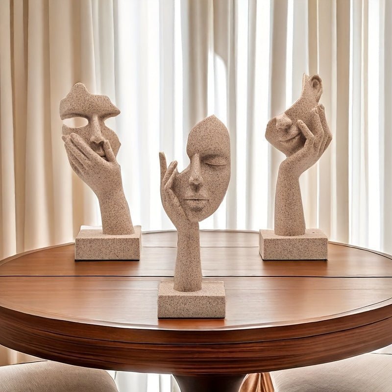 All Around Casa – Decorative Abstract Masks Set - All Around Casa