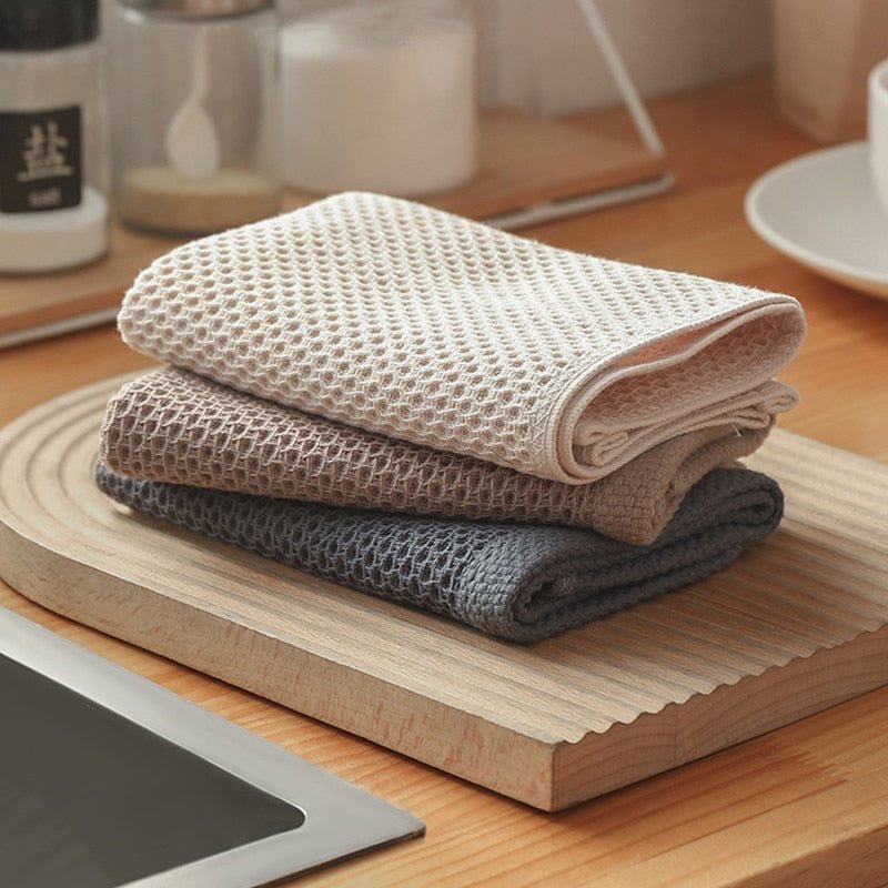 All Around Casa Elegant Cotton Kitchen Towels for Effortless Drying - All Around Casa