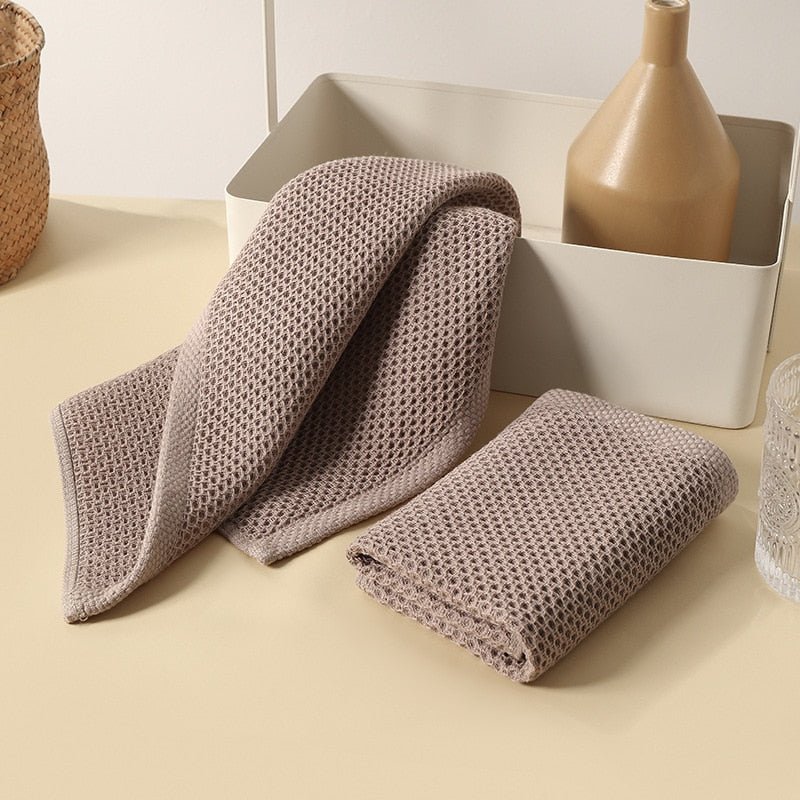 All Around Casa Elegant Cotton Kitchen Towels for Effortless Drying - All Around Casa