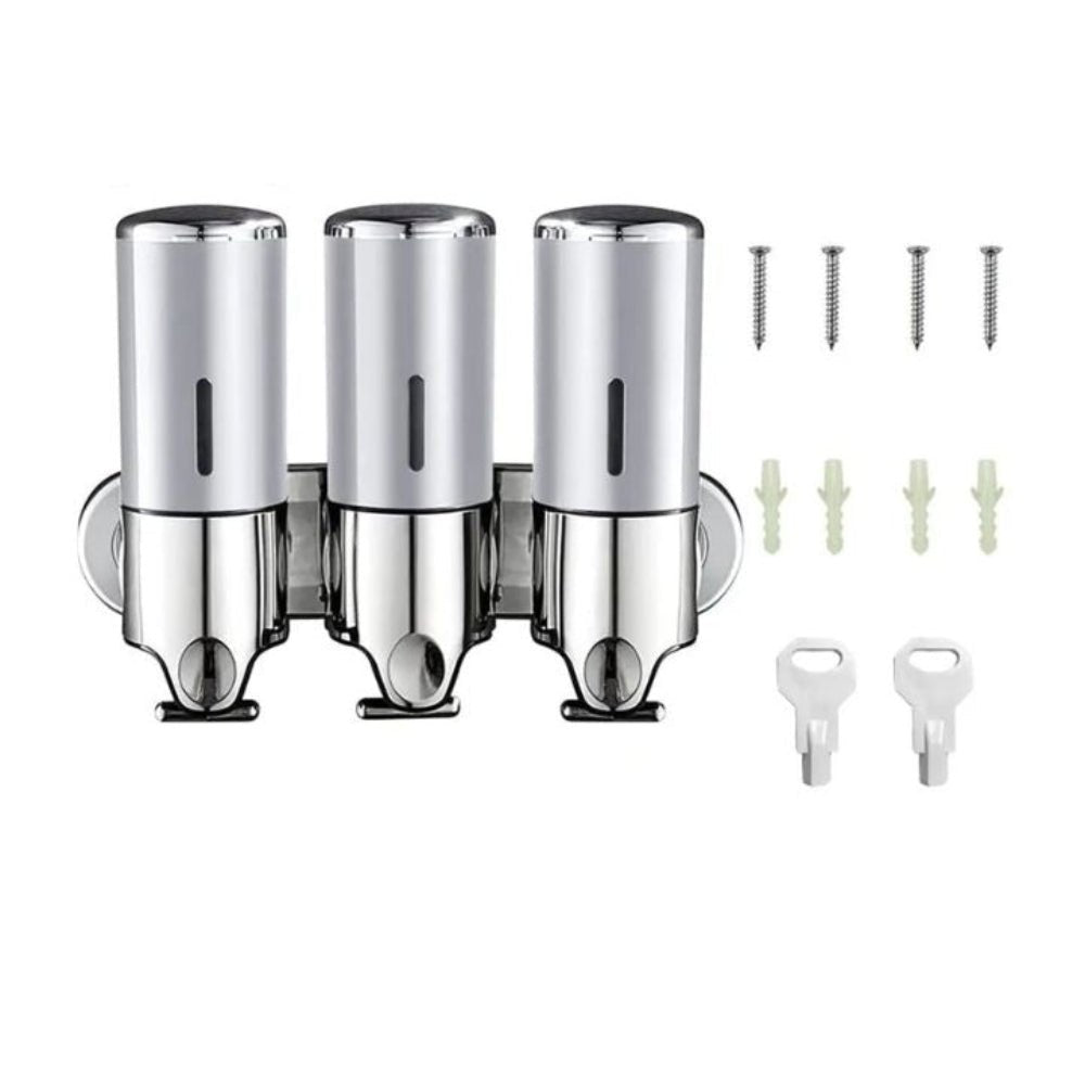 All Around Casa Elegant Wall Soap Dispenser for a Modern, Minimalist Bathroom - All Around Casa