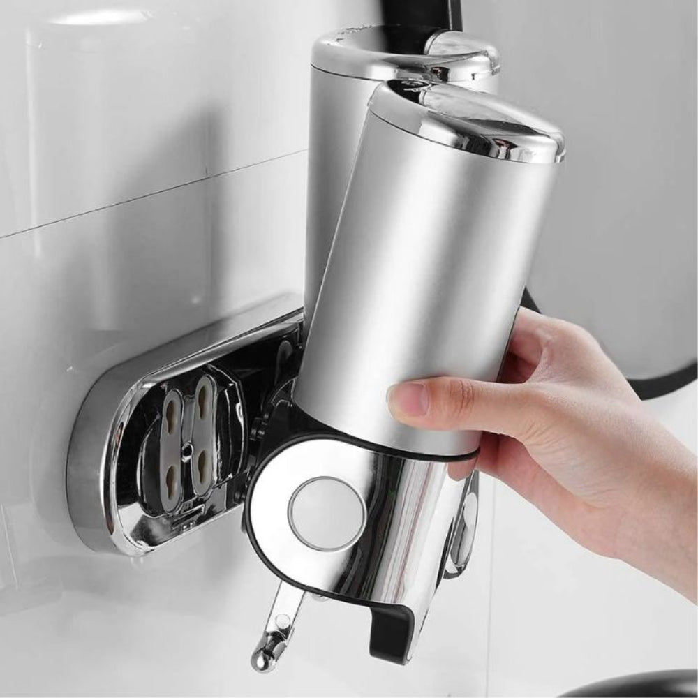 All Around Casa Elegant Wall Soap Dispenser for a Modern, Minimalist Bathroom - All Around Casa
