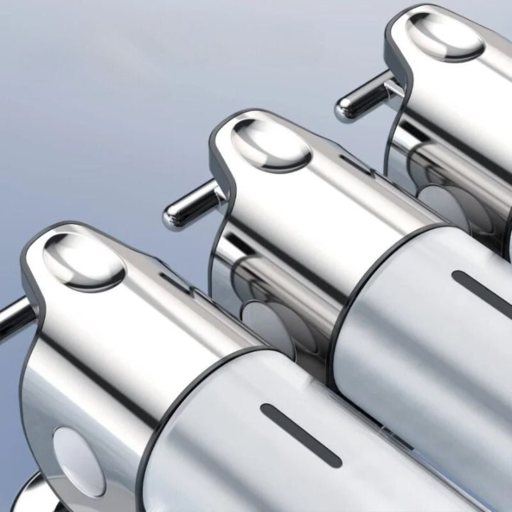 All Around Casa Elegant Wall Soap Dispenser for a Modern, Minimalist Bathroom - All Around Casa