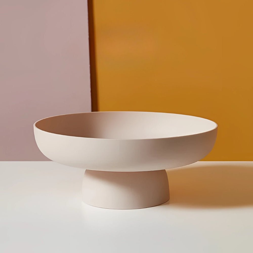 All Around Casa Luxe Ceramic Fruit Bowl – Artistic Mid - Century Centerpiece for Modern Dining - All Around Casa