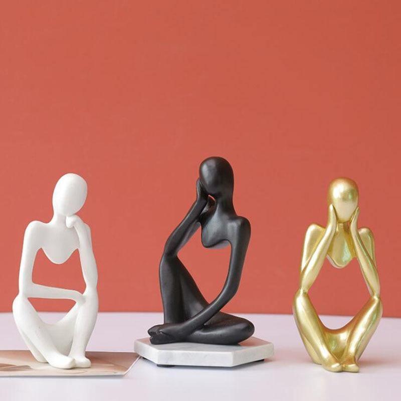 All Around Casa – Minimalist Thinker Sculpture - All Around Casa