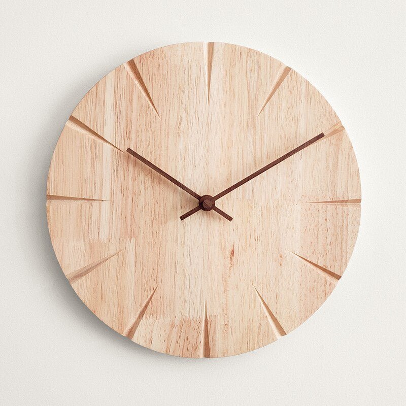 All Around Casa – Nordic Wooden Wall Clock - All Around Casa