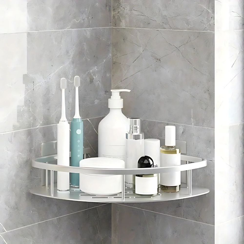 AlumaCurve Luxe Aluminum Shower Caddy for Modern Bathrooms - All Around Casa