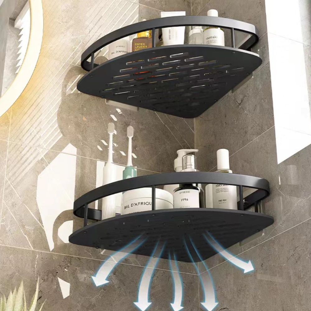 AlumaCurve Luxe Aluminum Shower Caddy for Modern Bathrooms - All Around Casa