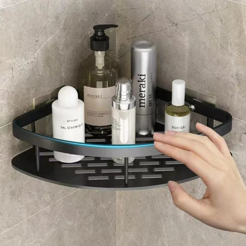 AlumaCurve Luxe Aluminum Shower Caddy for Modern Bathrooms - All Around Casa