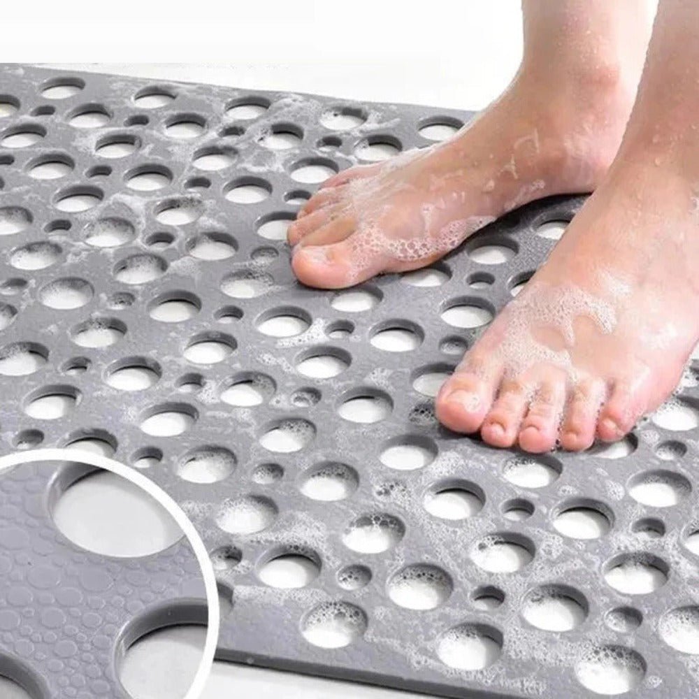 AquaHaven Elegant Antislip Shower Mat for a Fresh, Secure Bath Experience - All Around Casa