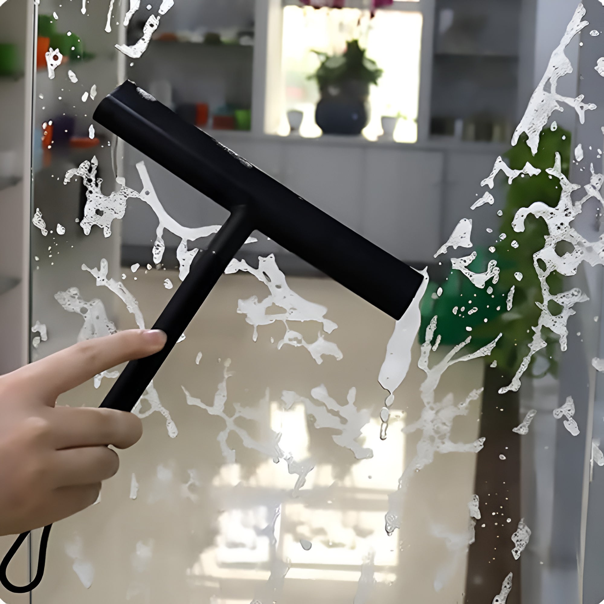 AquaLume Elegant Silicone Squeegee – For a Spotless, Modern Bathroom - All Around Casa