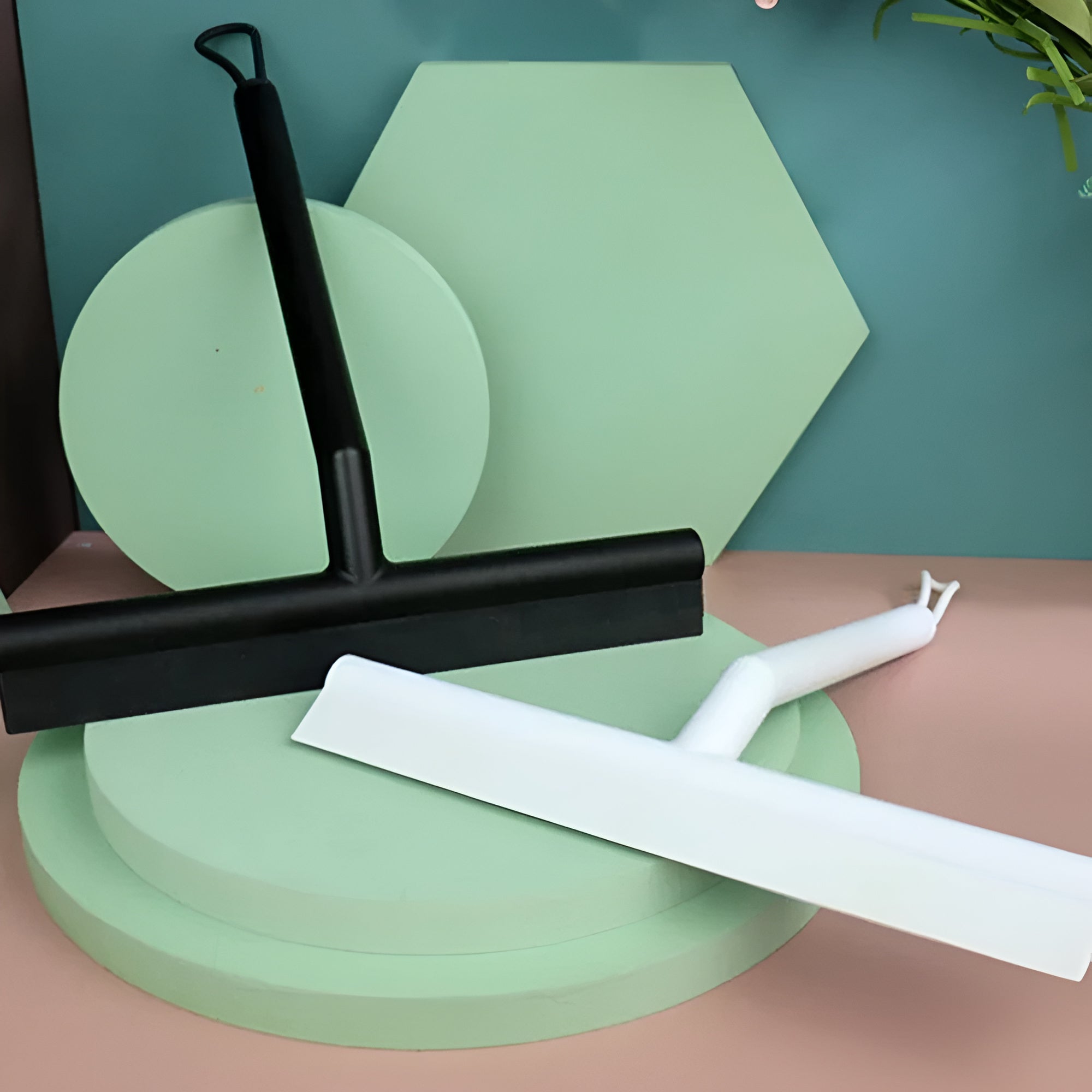AquaLume Elegant Silicone Squeegee – For a Spotless, Modern Bathroom - All Around Casa