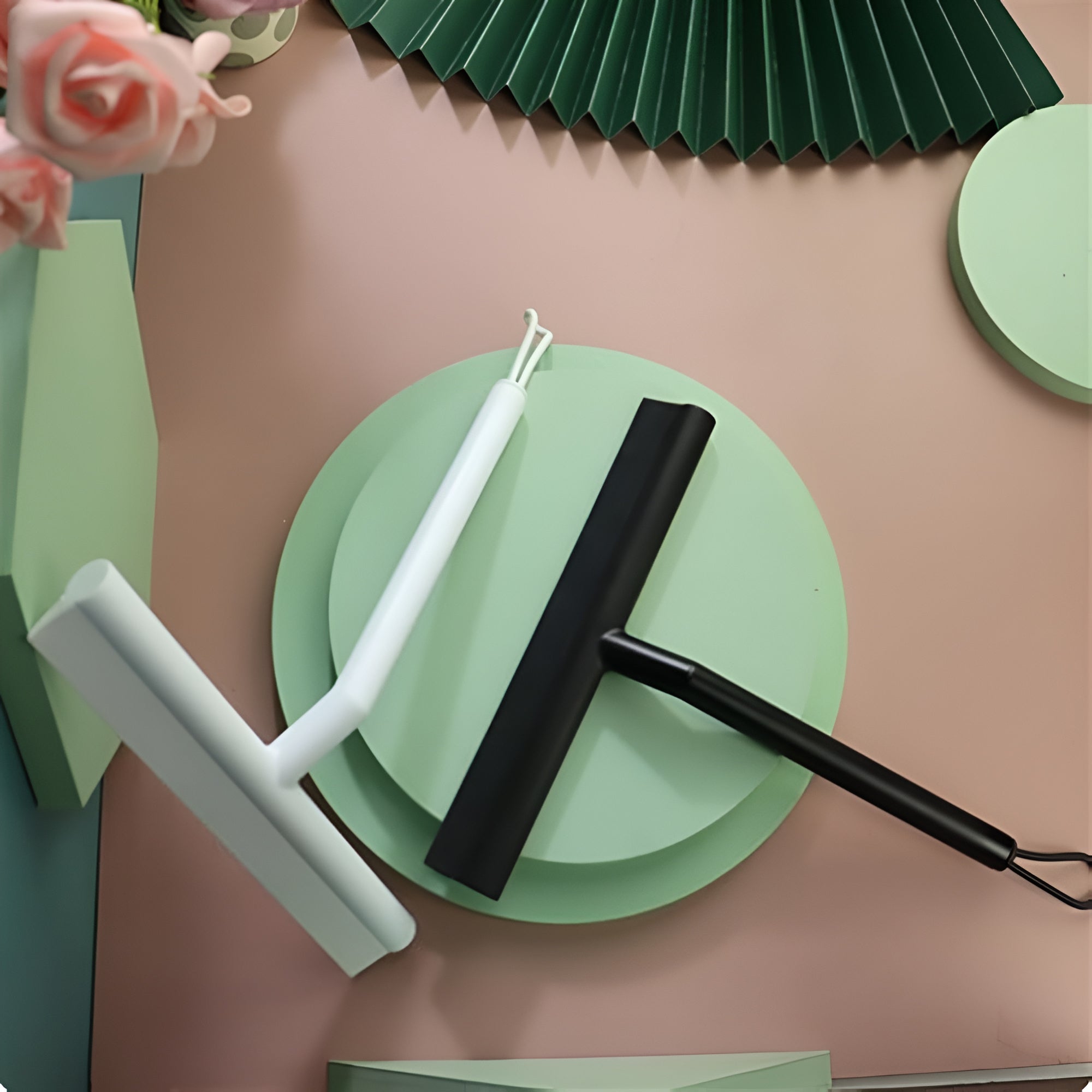 AquaLume Elegant Silicone Squeegee – For a Spotless, Modern Bathroom - All Around Casa
