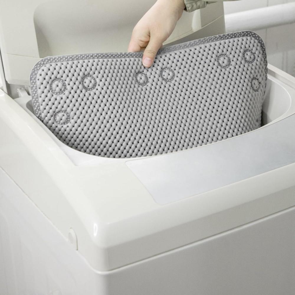AquaLuxe Plush Non - Slip Bathtub Mat for a Spa - Like Bathing Experience - All Around Casa