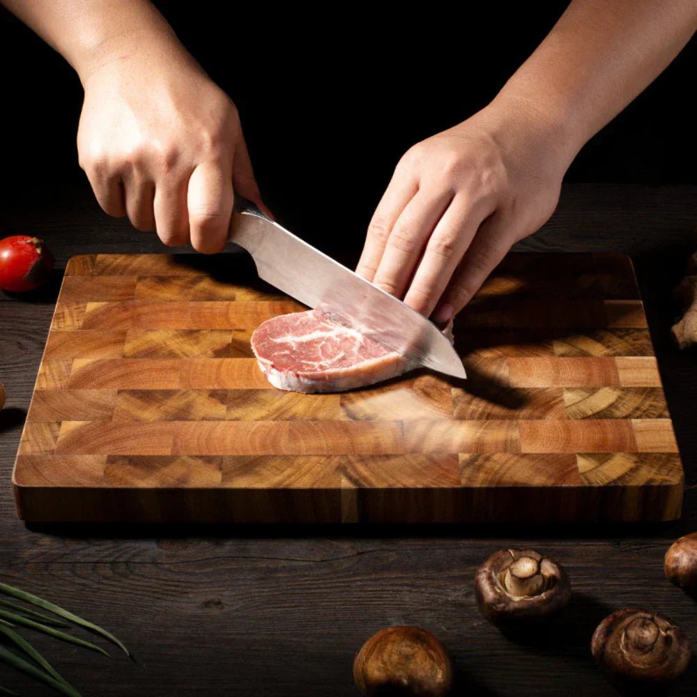 Arbora Edge – Elegant Reversible Acacia Wood Cutting Board for Sophisticated Kitchens - All Around Casa