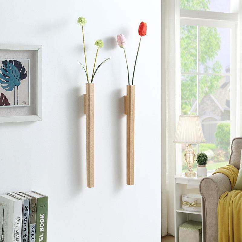 Arboréa Elegant Wall Vase – Minimalist Wooden Design for Natural Accents - All Around Casa