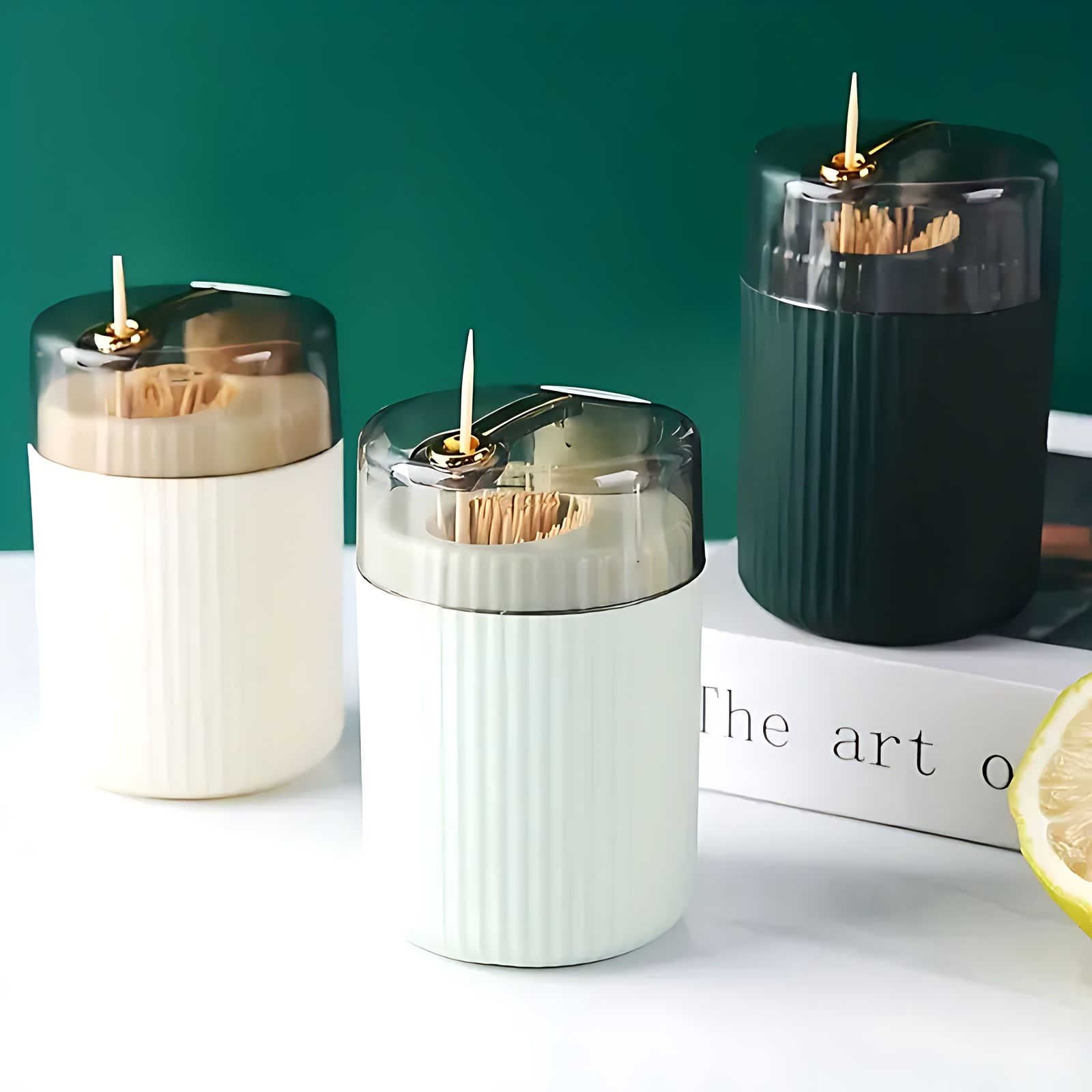 AuraServe – Elegant Automatic Toothpick Dispenser for Modern Dining - All Around Casa