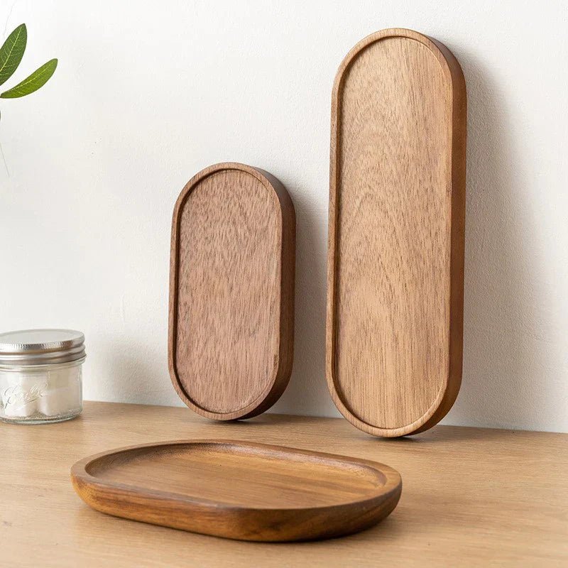 Aurevia Elegant Wood Serving Tray for Rustic Charm - All Around Casa