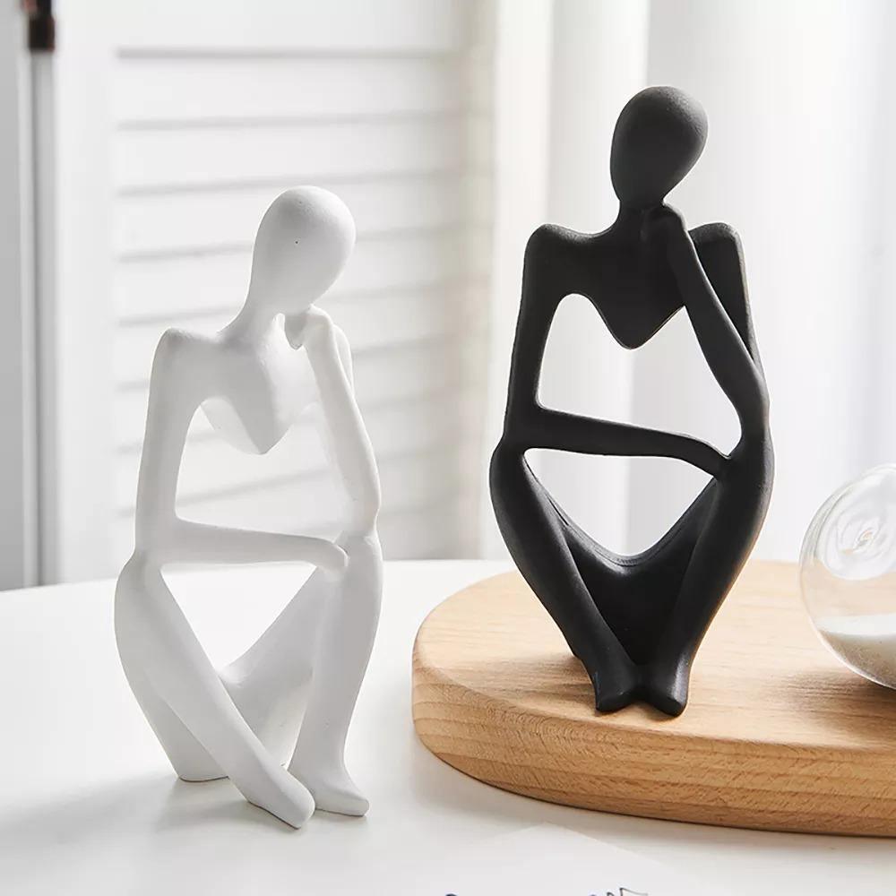 Aurevo Elegant Resin Statue – Modern Abstract Sculpture for Refined Interiors - All Around Casa