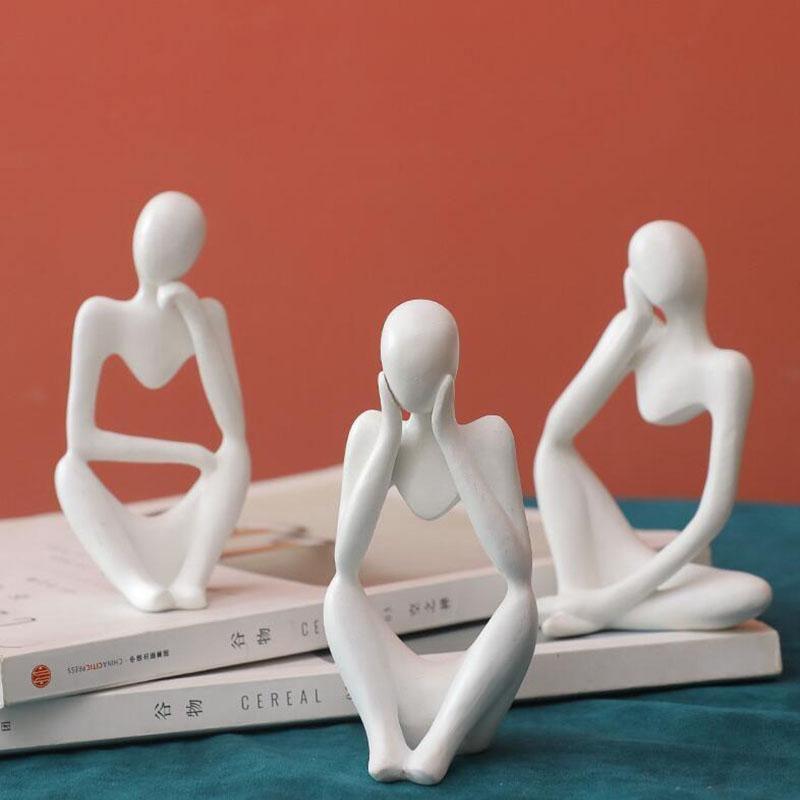 Aurevo Elegant Resin Statue – Modern Abstract Sculpture for Refined Interiors - All Around Casa