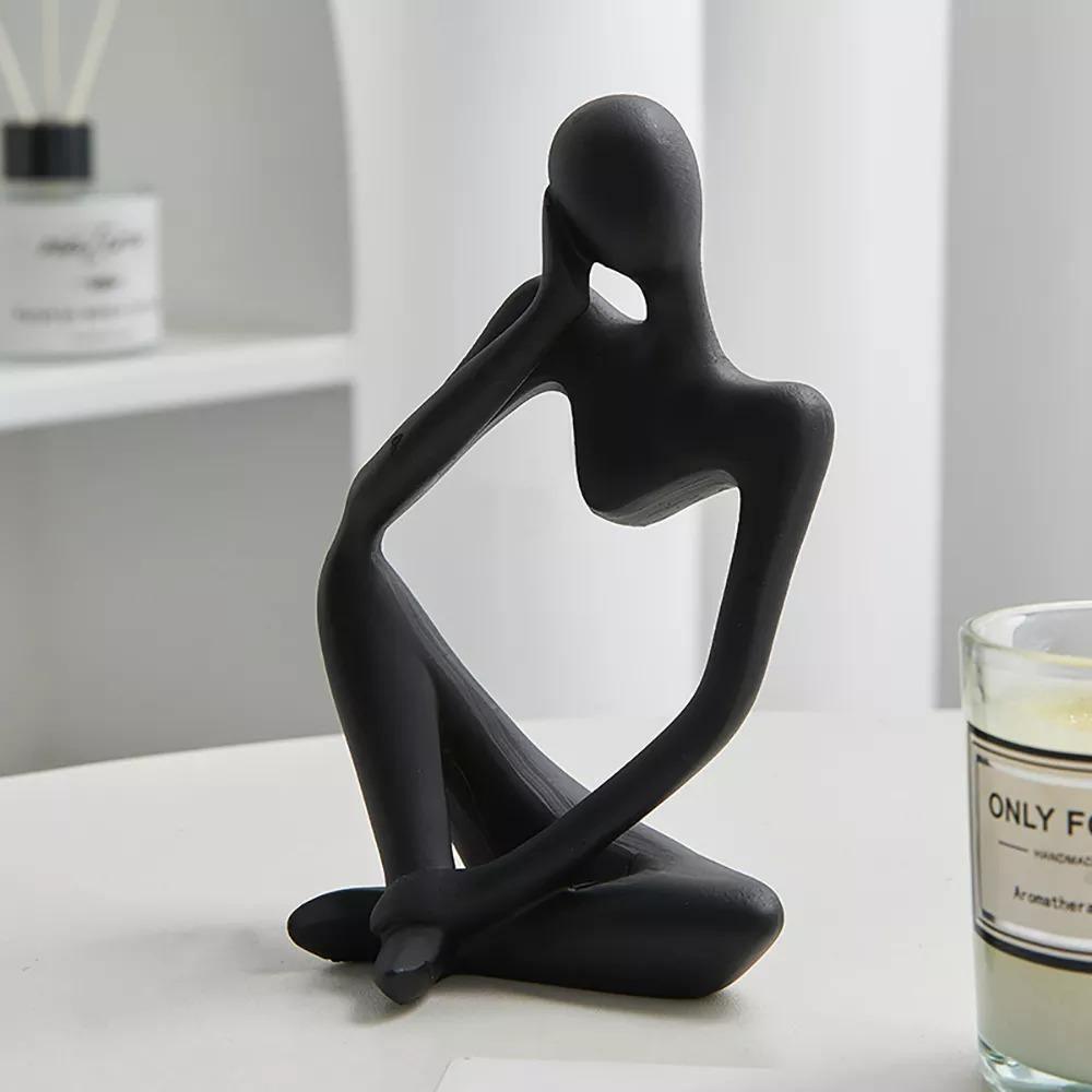 Aurevo Elegant Resin Statue – Modern Abstract Sculpture for Refined Interiors - All Around Casa