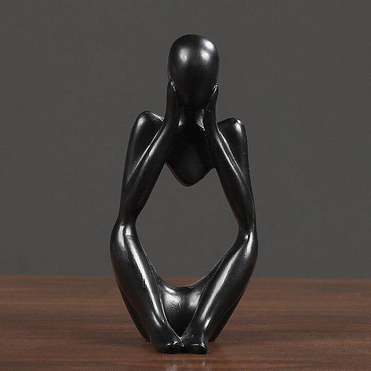 Aurevo Elegant Resin Statue – Modern Abstract Sculpture for Refined Interiors - All Around Casa
