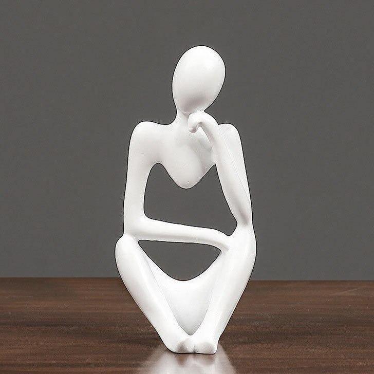 Aurevo Elegant Resin Statue – Modern Abstract Sculpture for Refined Interiors - All Around Casa