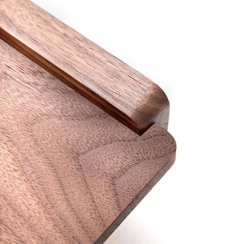 Aurevo Elegant Roll Holder with Walnut Shelf for Modern Bathrooms - All Around Casa