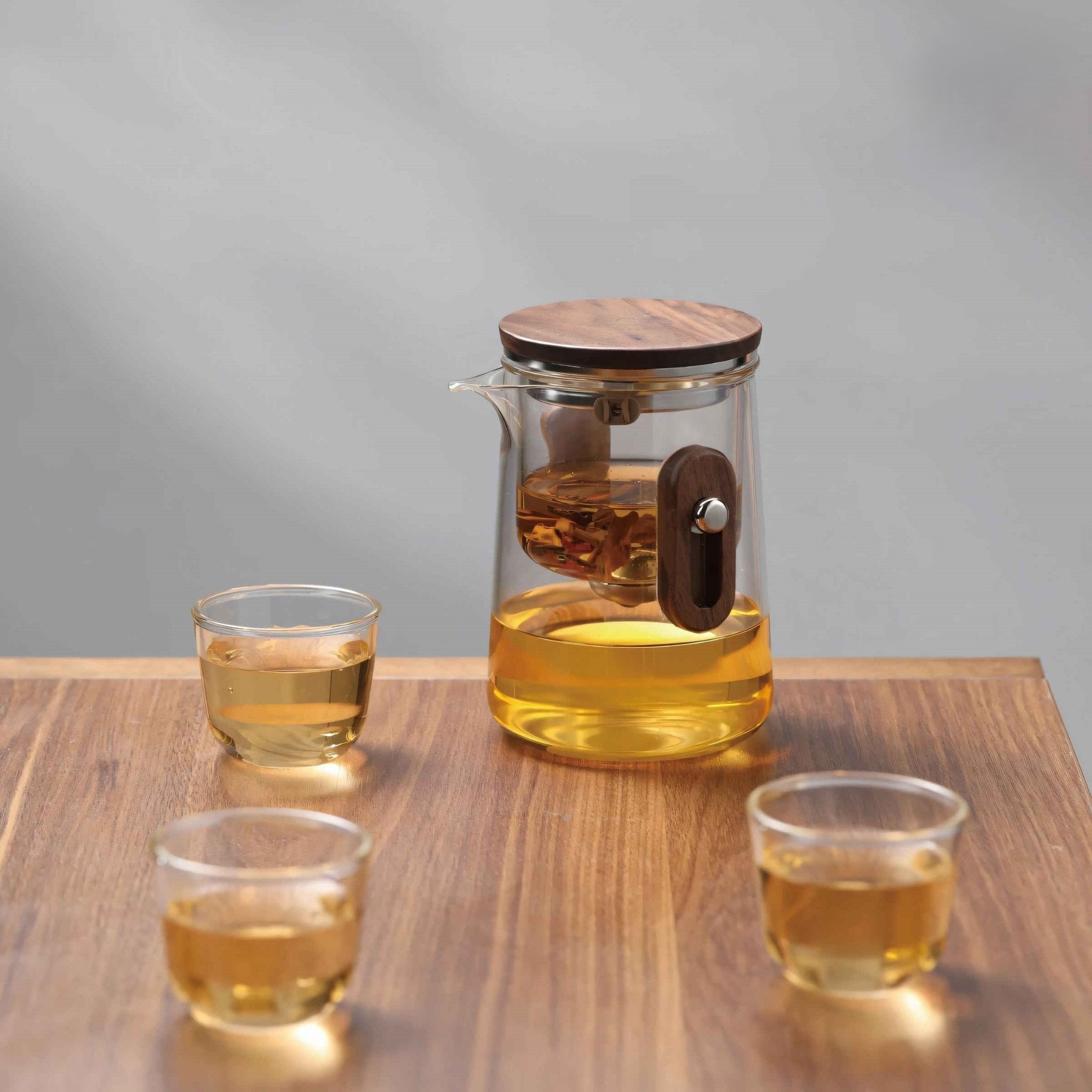 AuroraBrew Elegant Glass Travel Tea Set for Refined Moments Anywhere - All Around Casa