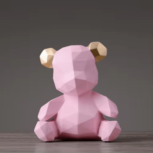 AuroraForm Elegant Bear Sculpture for Modern Artistic Spaces - All Around Casa