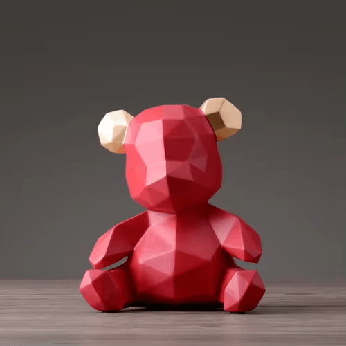 AuroraForm Elegant Bear Sculpture for Modern Artistic Spaces - All Around Casa