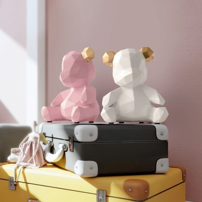AuroraForm Elegant Bear Sculpture for Modern Artistic Spaces - All Around Casa