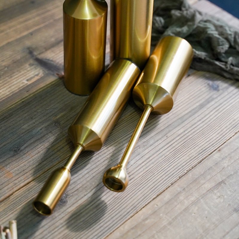 AuroraGild Elegant Candle Holder Set for Warm Luxe Ambiance - All Around Casa
