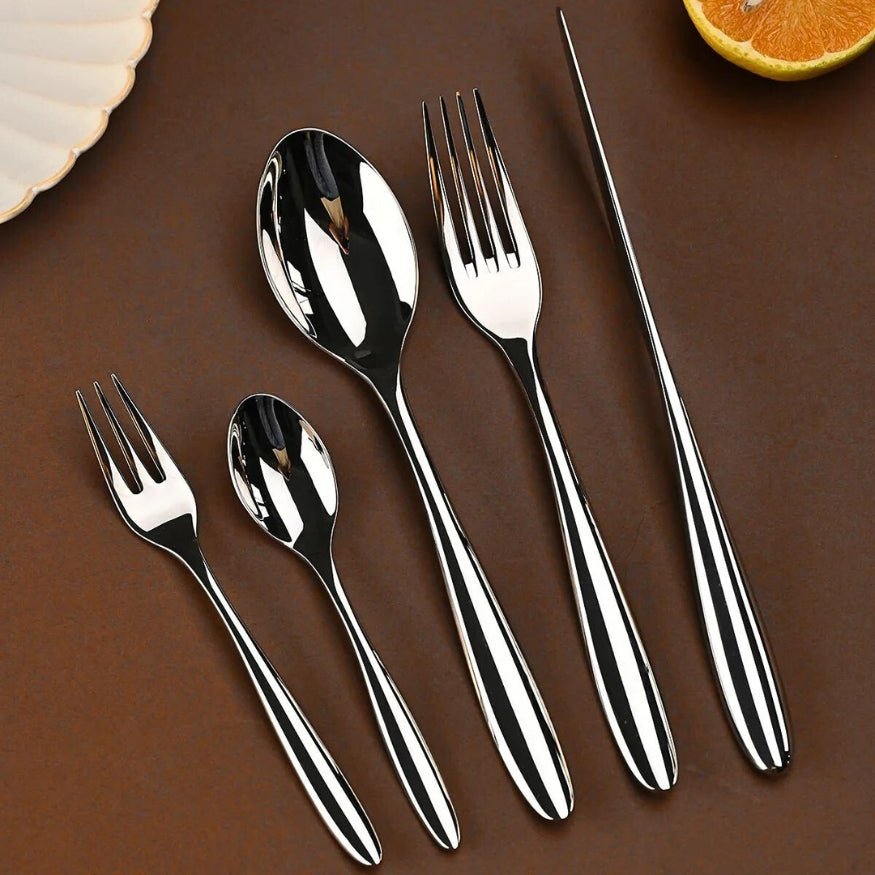 AuroraSteel Elegant Flatware Set – Timeless Dining Sophistication for Modern Tables - All Around Casa