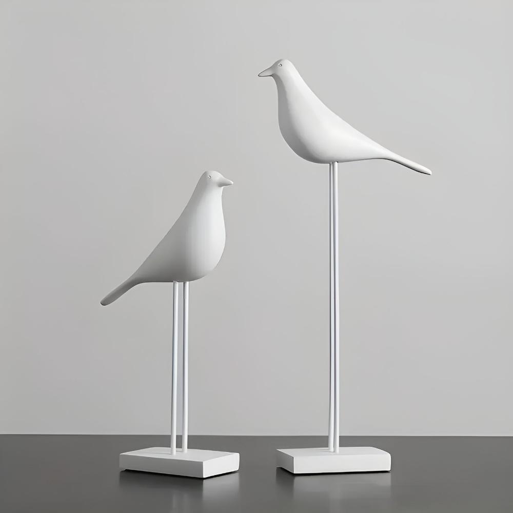 Aviora Elegant Ceramic Bird Sculptures for Modern Tranquil Interiors - All Around Casa