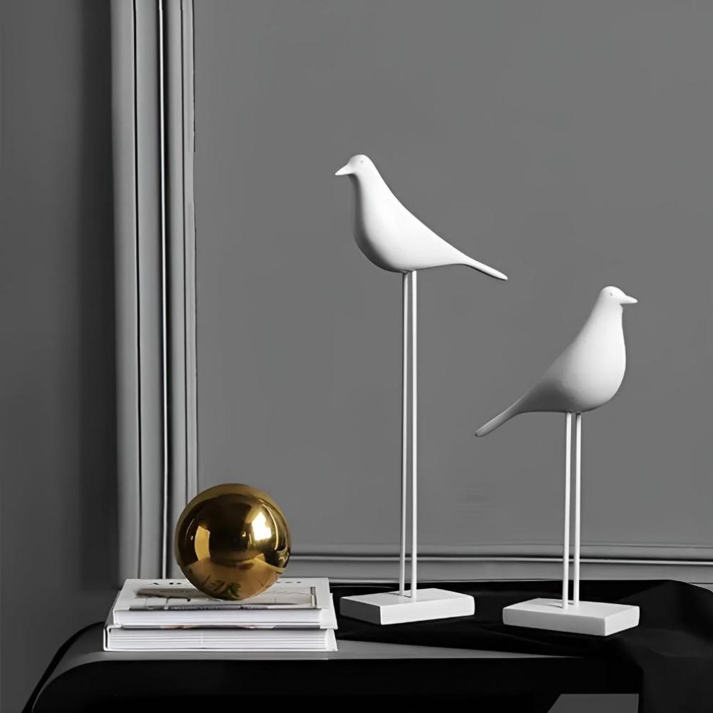 Aviora Elegant Ceramic Bird Sculptures for Modern Tranquil Interiors - All Around Casa