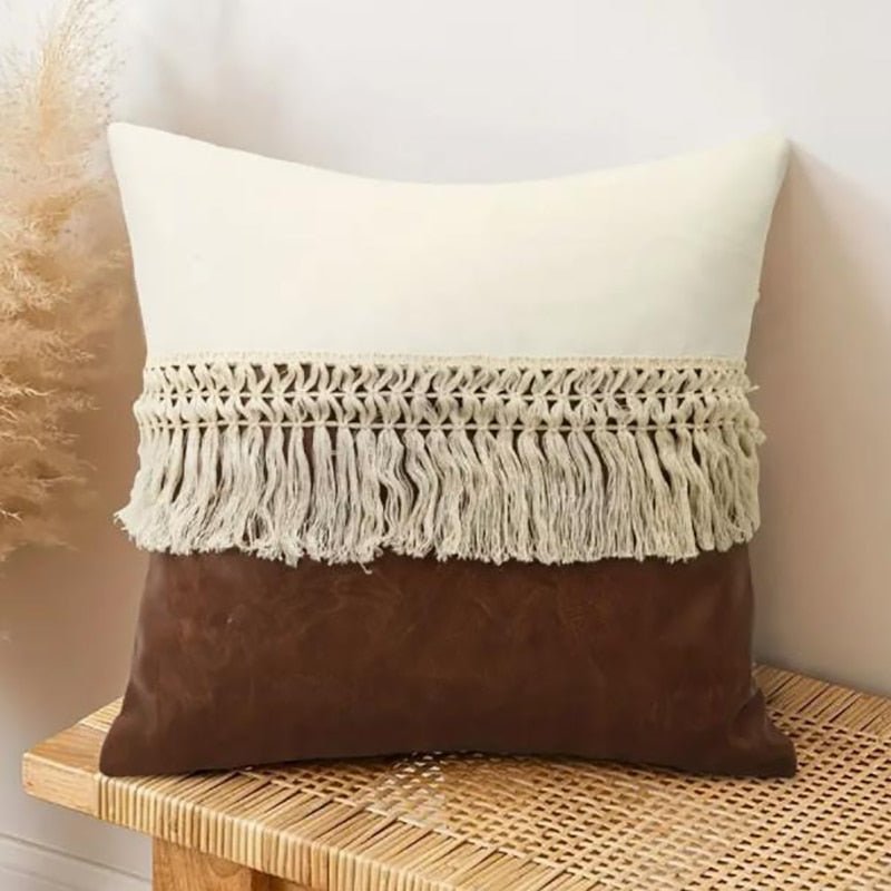 CasaLoom Boho Tassel Pillow Covers – Chic Accent Set for Cozy Living Spaces - All Around Casa
