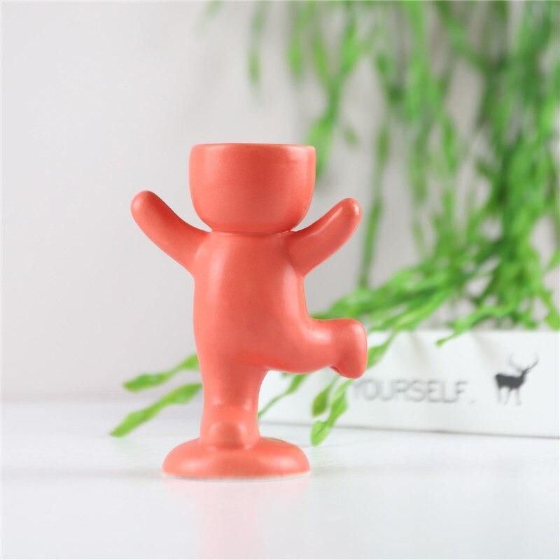 ClayHaven Whimsical Succulent Planter – Charming Ceramic Decor for a Playful Touch - All Around Casa