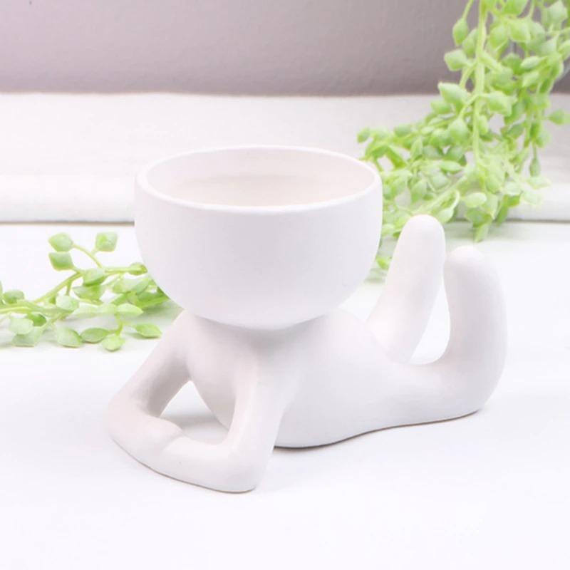 ClayHaven Whimsical Succulent Planter – Charming Ceramic Decor for a Playful Touch - All Around Casa