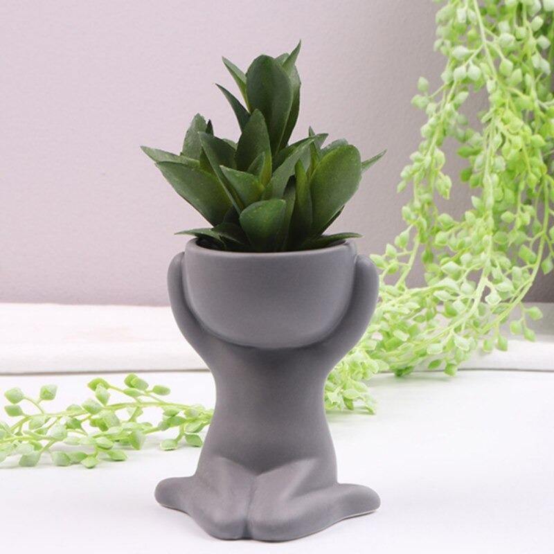 ClayHaven Whimsical Succulent Planter – Charming Ceramic Decor for a Playful Touch - All Around Casa