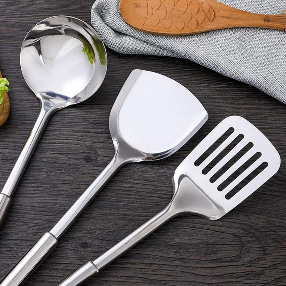 CulinaLuxe Elegant Stainless Steel Utensil Set – Crafted Precision for Modern Kitchens - All Around Casa