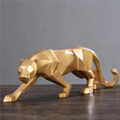 Ebonique Panther Sculpture – Bold Geometric Art for a Modern Interior - All Around Casa