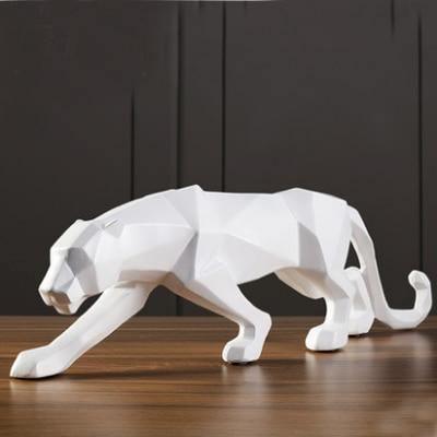Ebonique Panther Sculpture – Bold Geometric Art for a Modern Interior - All Around Casa
