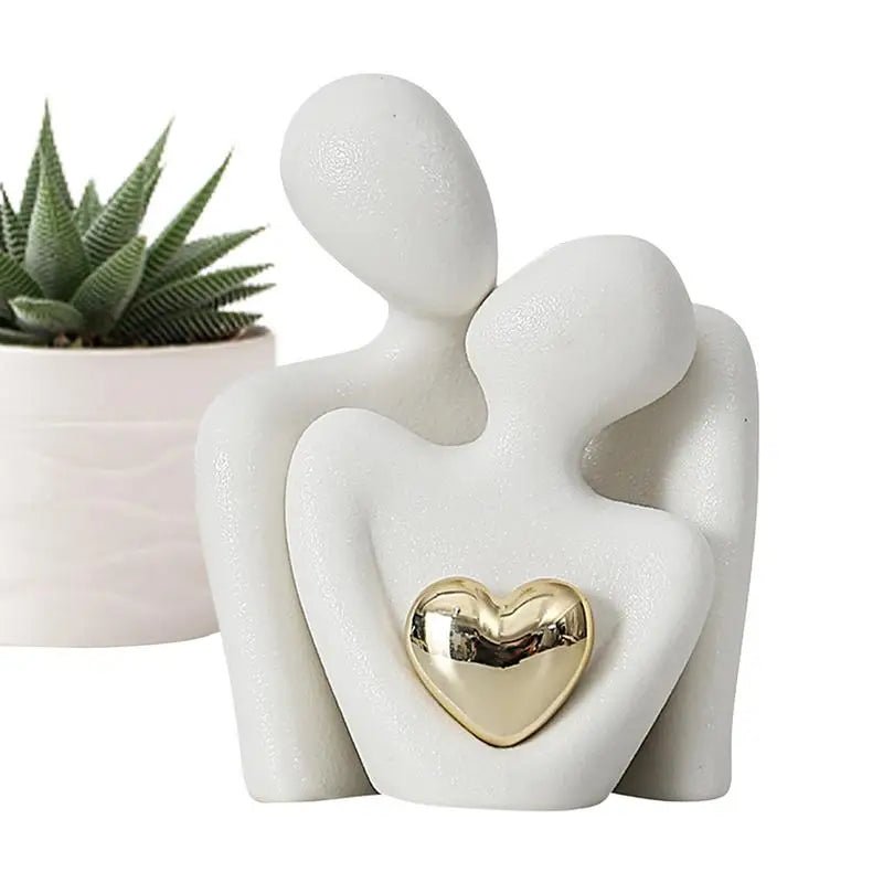 EternaForm Elegant Ceramic Love Sculptures for a Modern Romantic Interior - All Around Casa