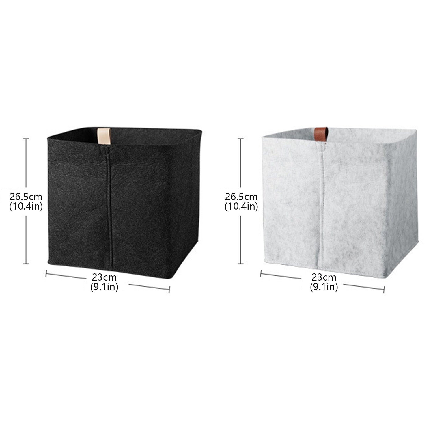 Feltique Luxe Storage Baskets – Elegant Modern Organizers for a Clutter - Free Home - All Around Casa