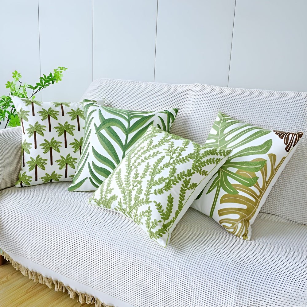 LushHaven Botanical Cushion Cover – Elegant Nature - Inspired Accent for Modern Living - All Around Casa